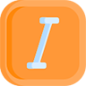 Logo de la aplicación letras cursivas