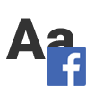 Logo del generador de letras para Facebook