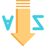 Logo de la aplicación texto al revés
